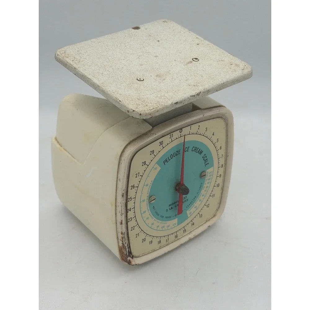 Vintage Pelouze Ice Cream Scale Model Z32 / K32 2lb Capacity Retro Kitchen Decor